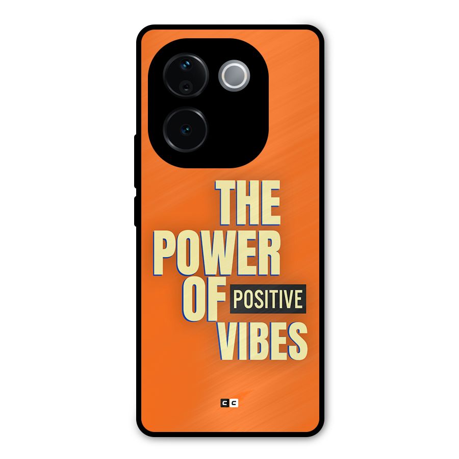 Upbeat Vibes Metal Back Case for Vivo T3 Pro