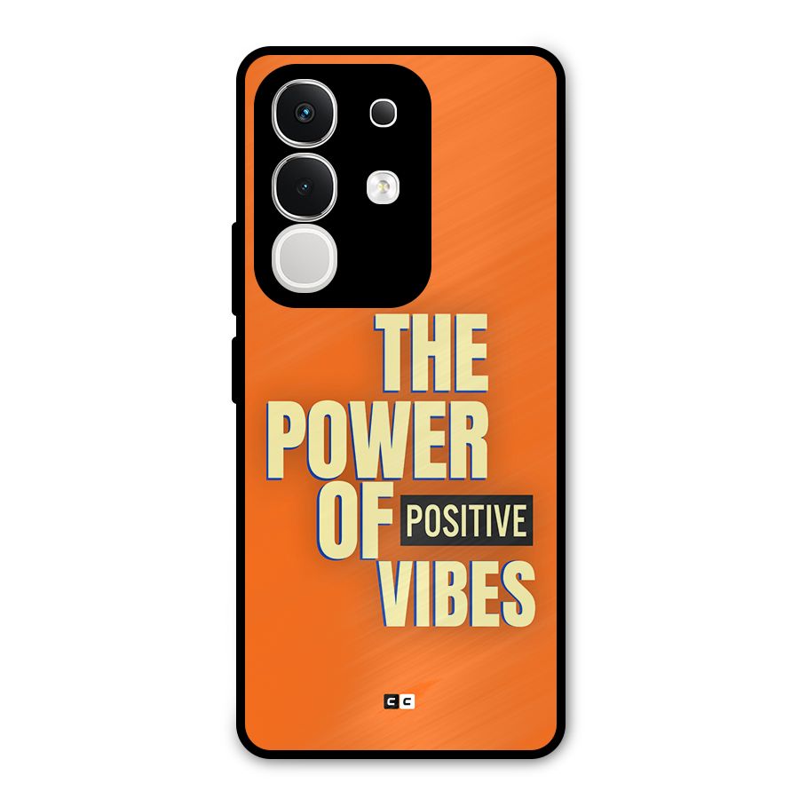 Upbeat Vibes Metal Back Case for Vivo T4x