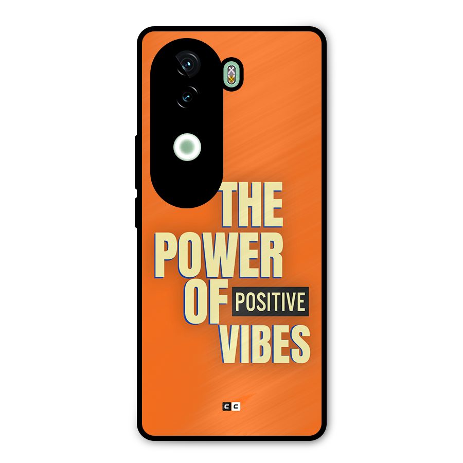 Upbeat Vibes Metal Back Case for Vivo V40e