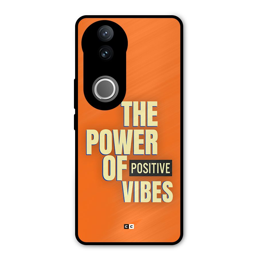 Upbeat Vibes Metal Back Case for Vivo V50