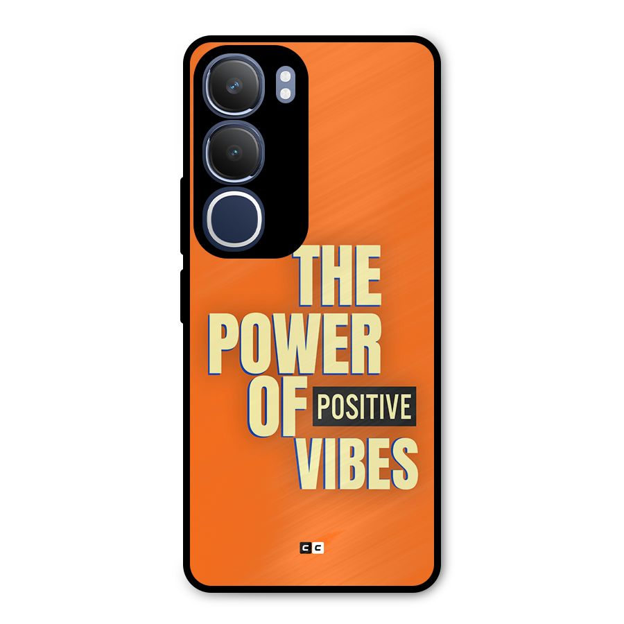 Upbeat Vibes Metal Back Case for Vivo Y29