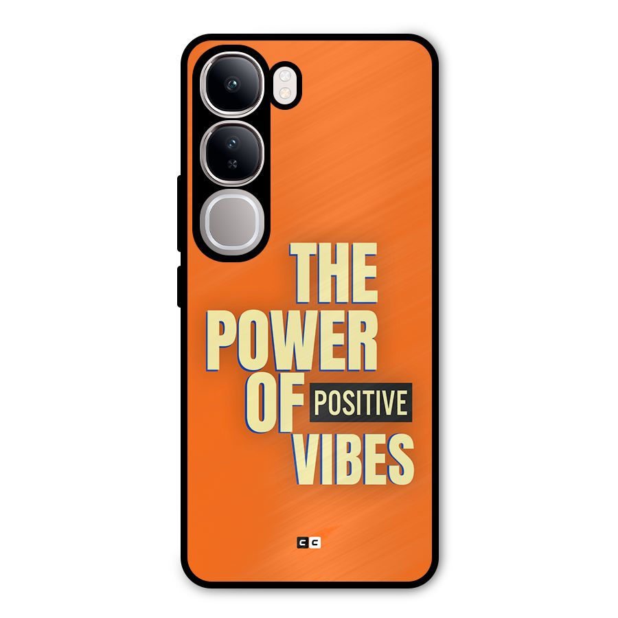 Upbeat Vibes Metal Back Case for Vivo Y300