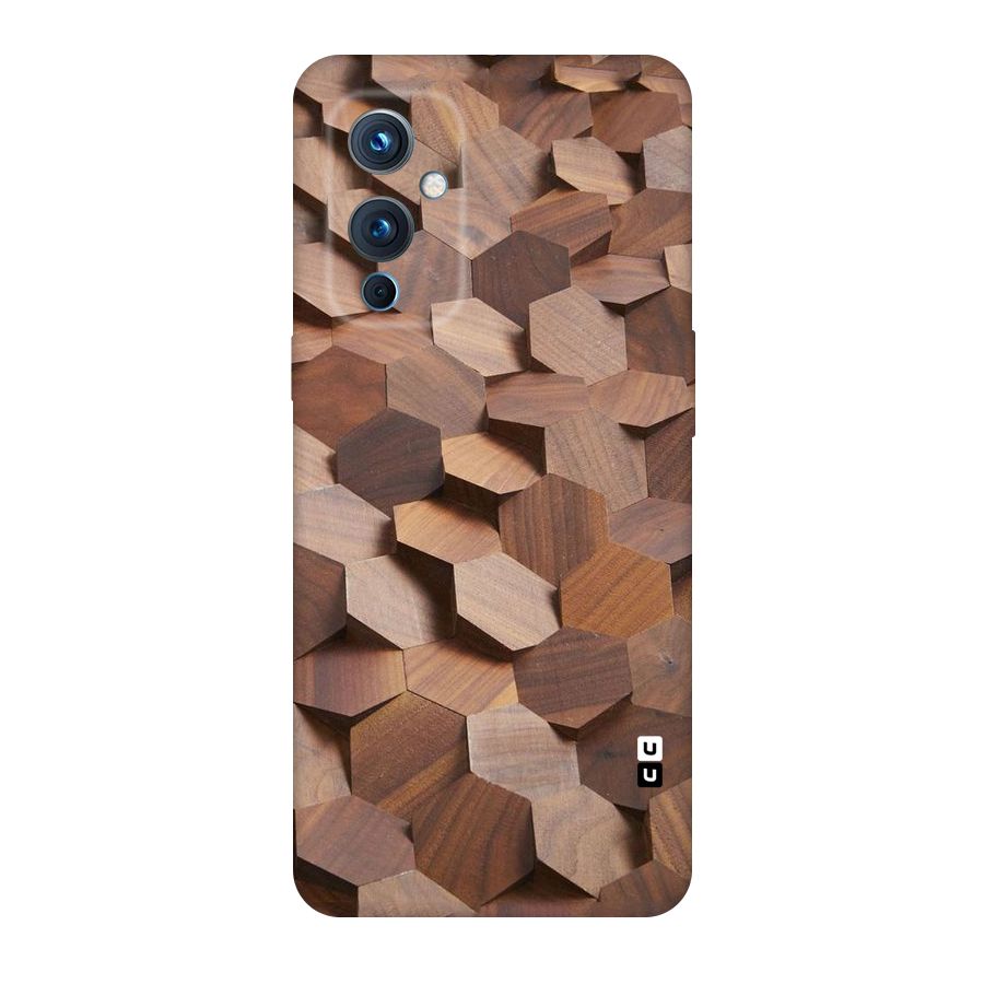 Uplifted Wood Hexagons Original Polycarbonate Back Case for OnePlus 9