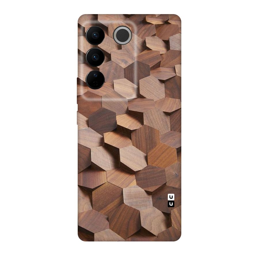 Uplifted Wood Hexagons Original Polycarbonate Back Case for Vivo V27