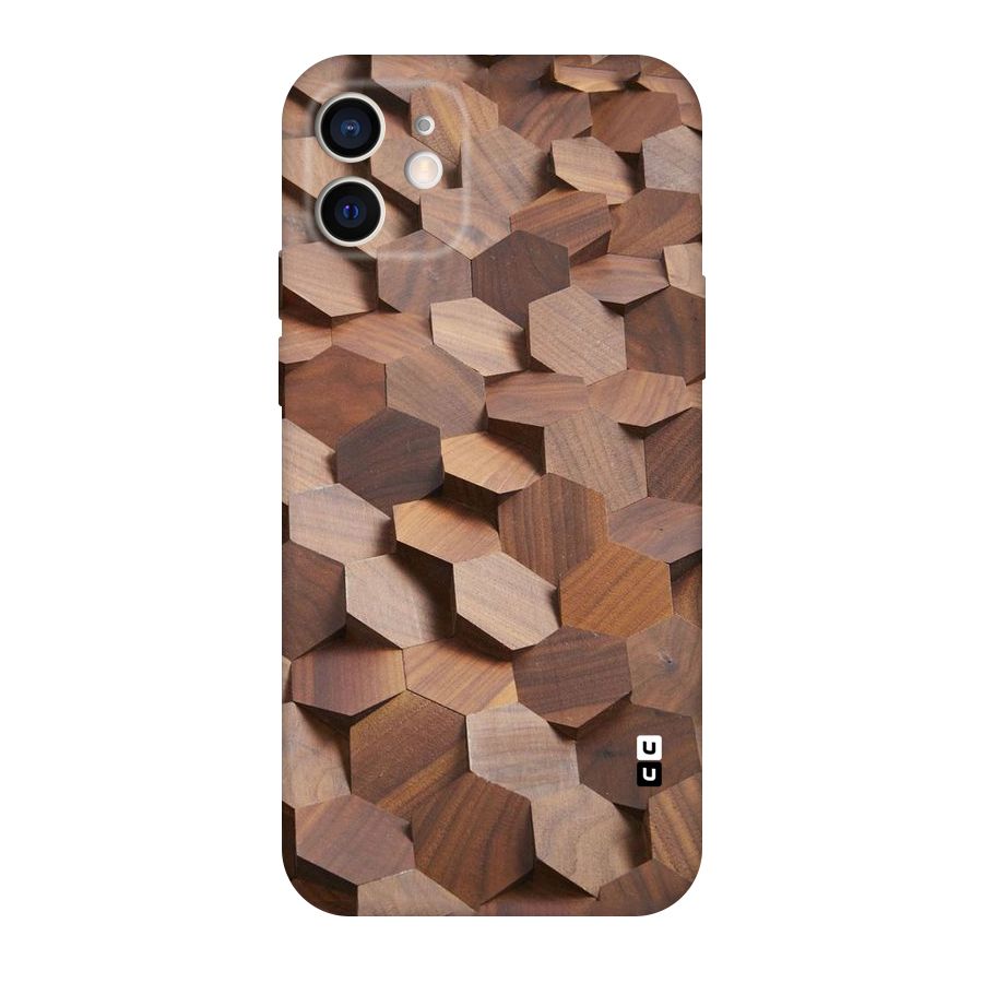 Uplifted Wood Hexagons Original Polycarbonate Back Case for iPhone 12