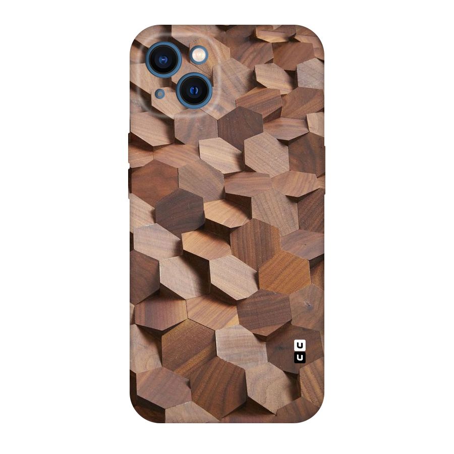 Uplifted Wood Hexagons Original Polycarbonate Back Case for iPhone 13