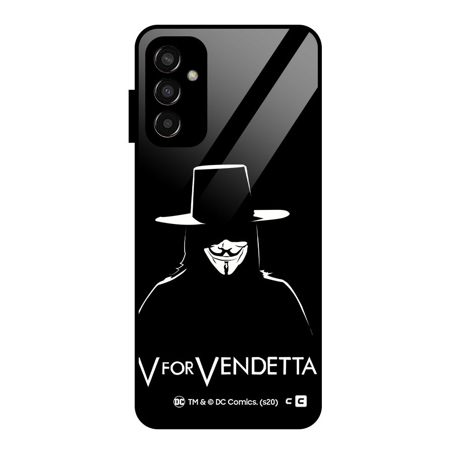 V for Vendetta Minimal Glass Back Case for Galaxy F13
