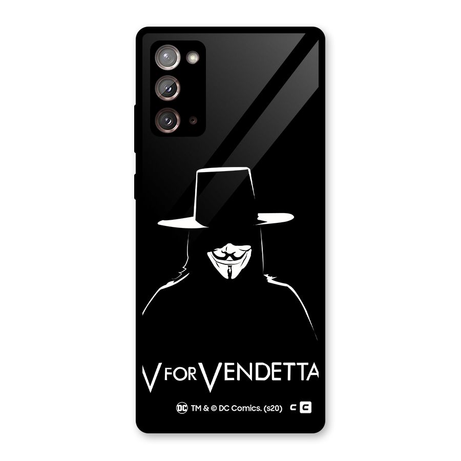 V for Vendetta Minimal Glass Back Case for Galaxy Note 20