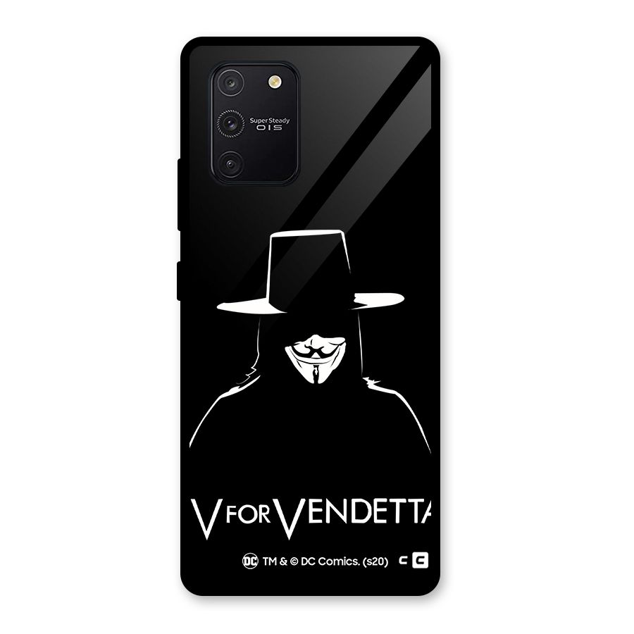 V for Vendetta Minimal Glass Back Case for Galaxy S10 Lite