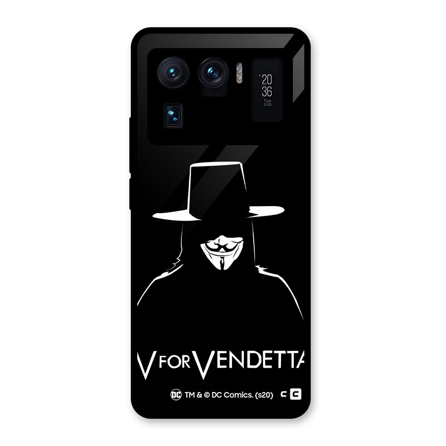 V for Vendetta Minimal Glass Back Case for Mi 11 Ultra
