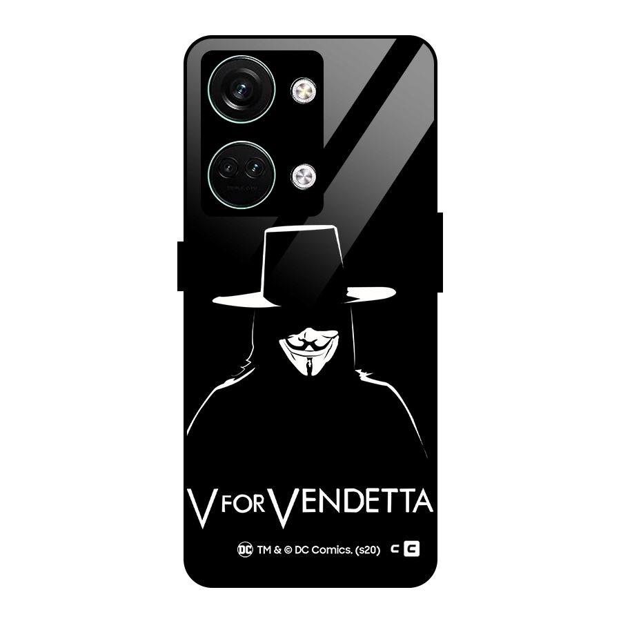 V for Vendetta Minimal Glass Back Case for Oneplus Nord 3