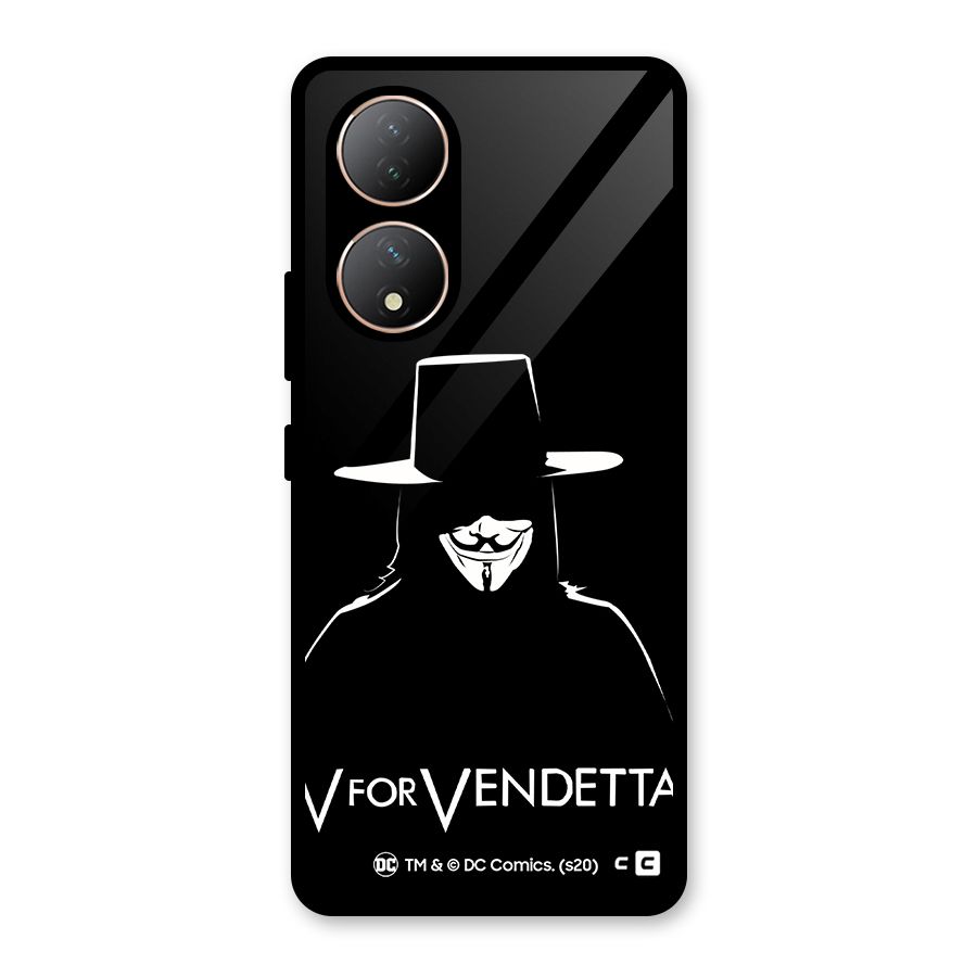 V for Vendetta Minimal Glass Back Case for Vivo Y100A
