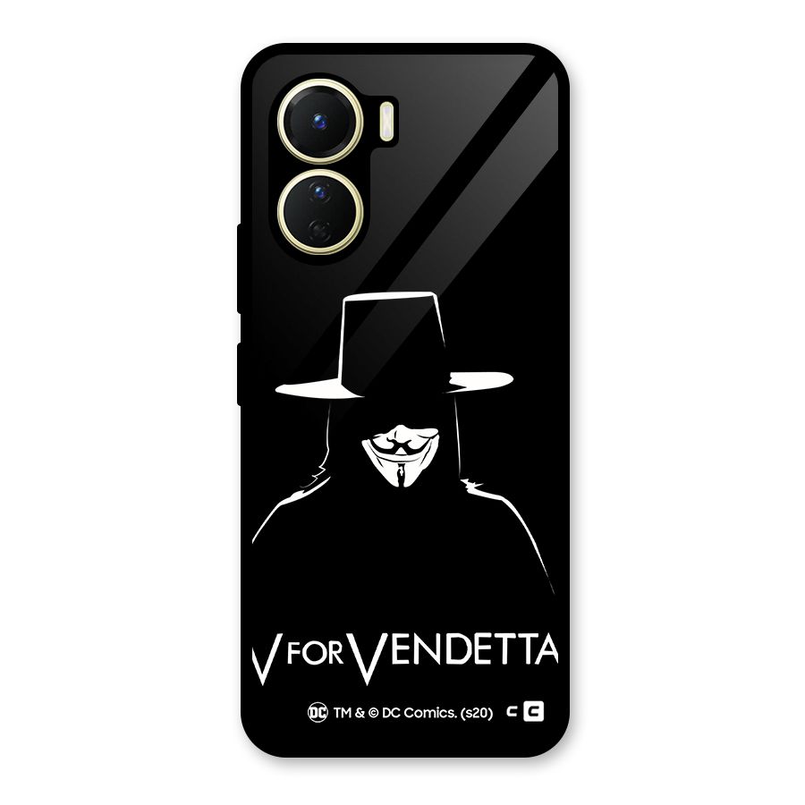 V for Vendetta Minimal Glass Back Case for Vivo Y16