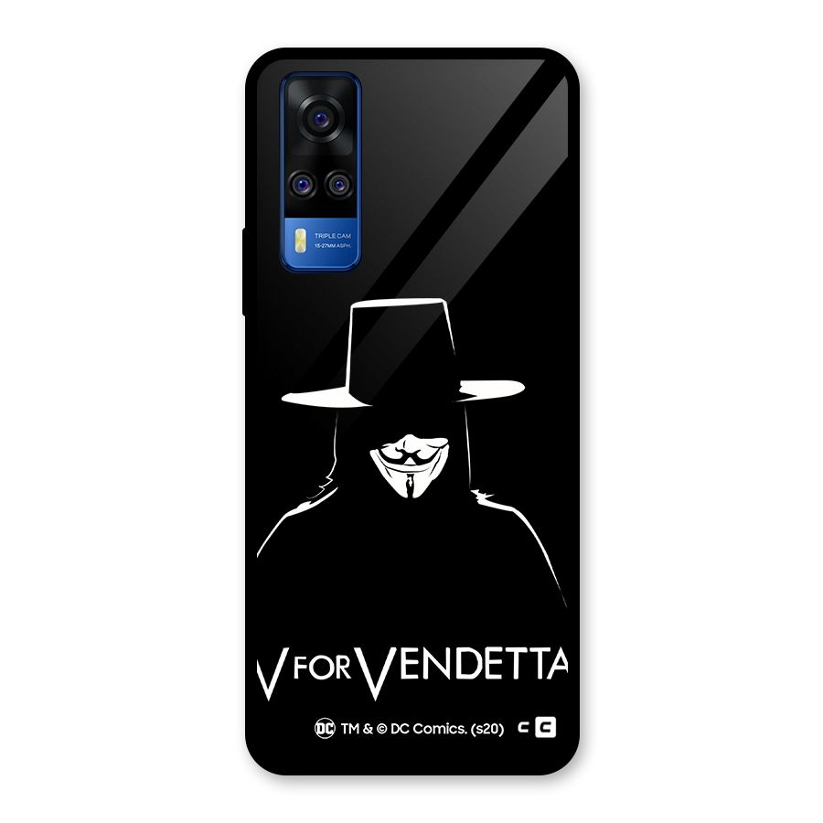 V for Vendetta Minimal Glass Back Case for Vivo Y31