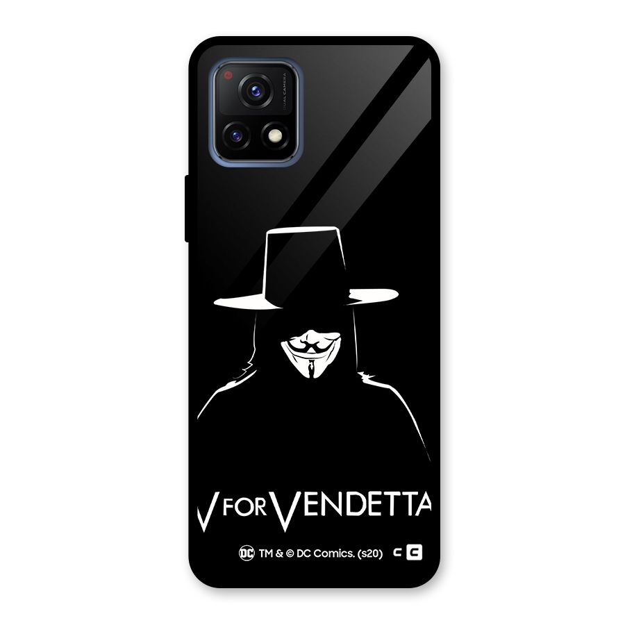 V for Vendetta Minimal Glass Back Case for Vivo Y72 5G