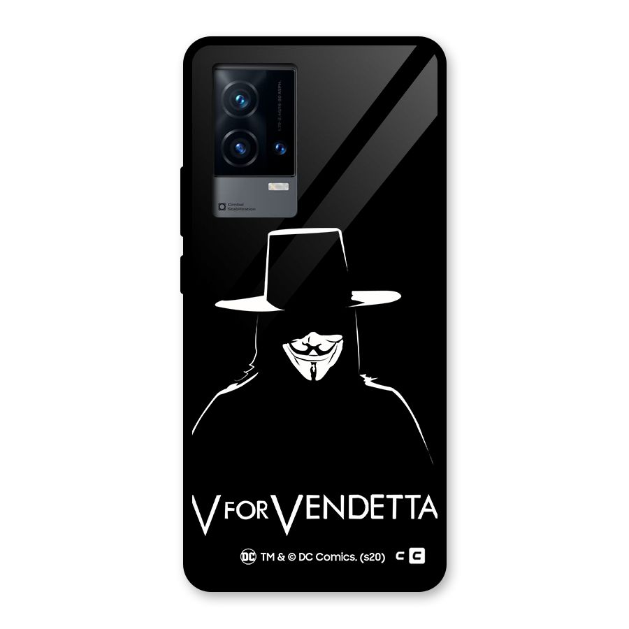 V for Vendetta Minimal Glass Back Case for iQOO 9 5G