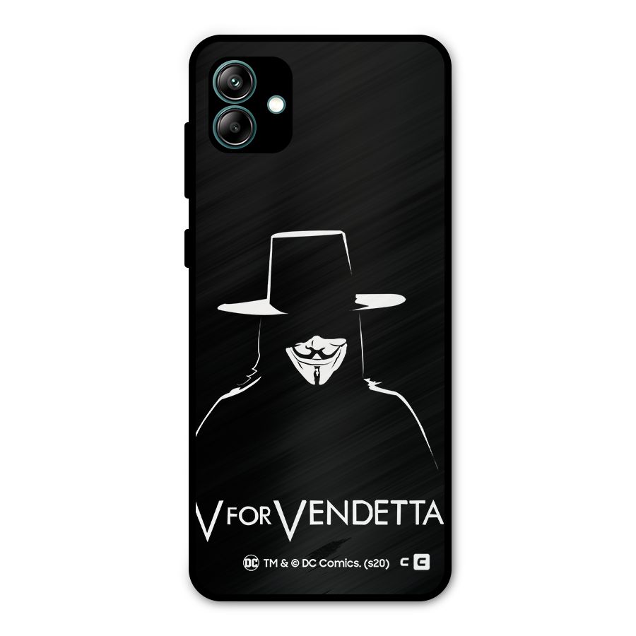 V for Vendetta Minimal Metal Back Case for Galaxy A04