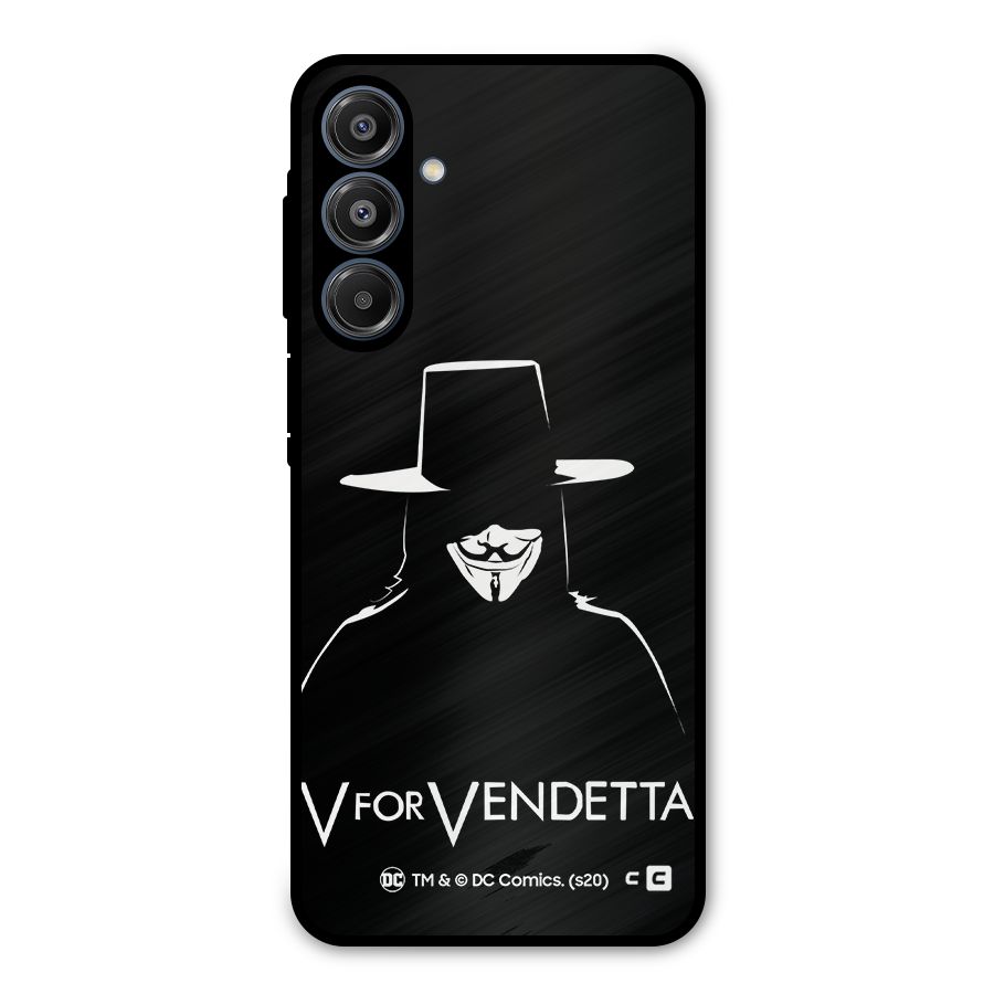 V for Vendetta Minimal Metal Back Case for Galaxy A16 5G