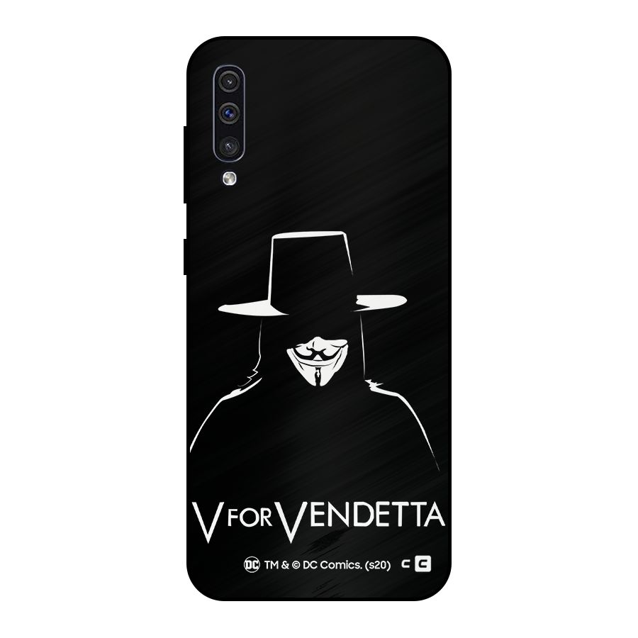 V for Vendetta Minimal Metal Back Case for Galaxy A30s