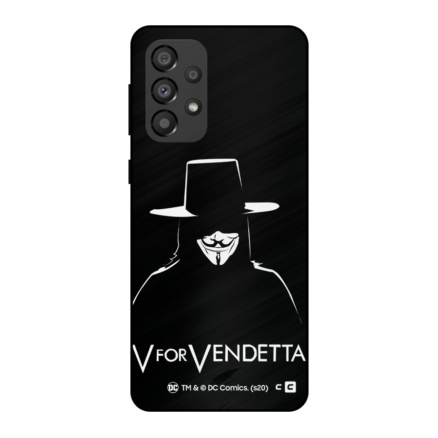 V for Vendetta Minimal Metal Back Case for Galaxy A33 5G