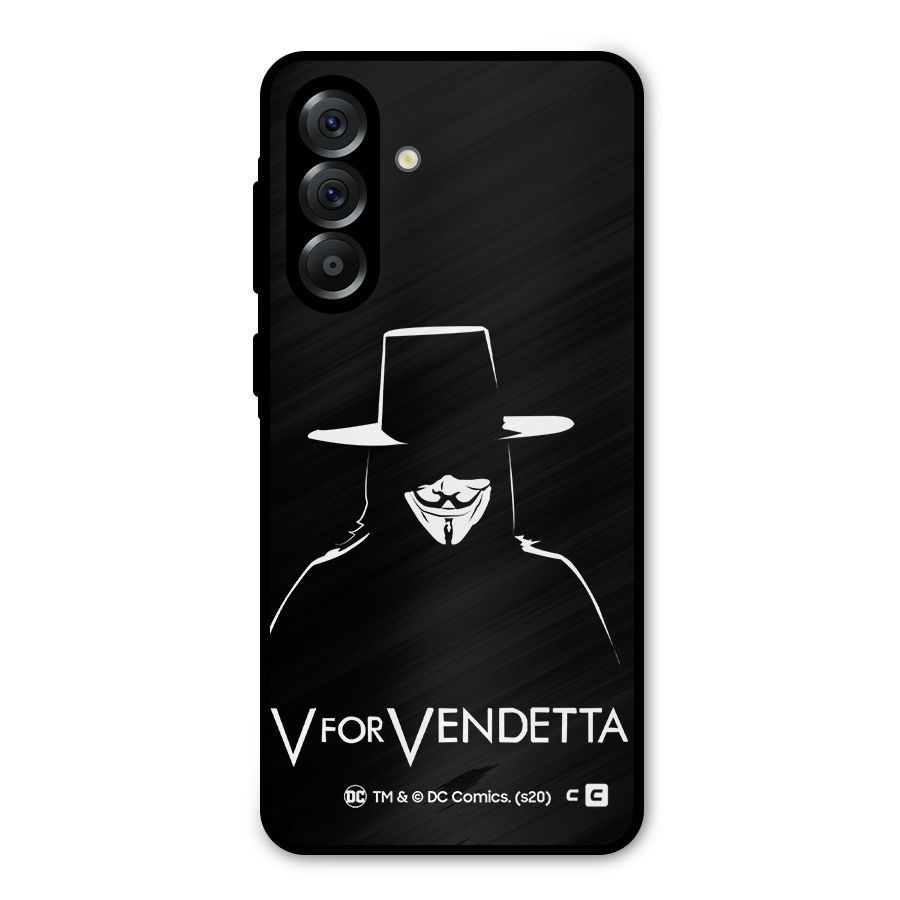 V for Vendetta Minimal Metal Back Case for Galaxy A36