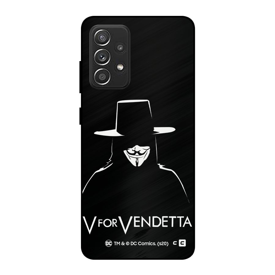 V for Vendetta Minimal Metal Back Case for Galaxy A52s 5G