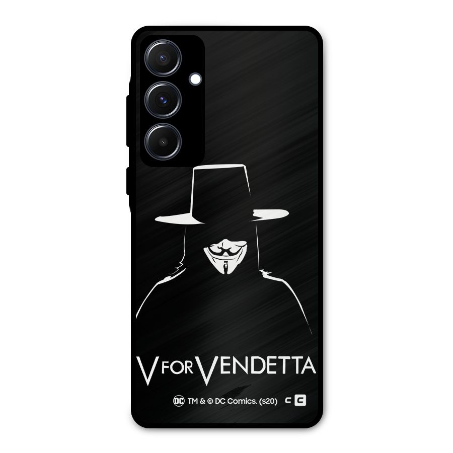V for Vendetta Minimal Metal Back Case for Galaxy A55