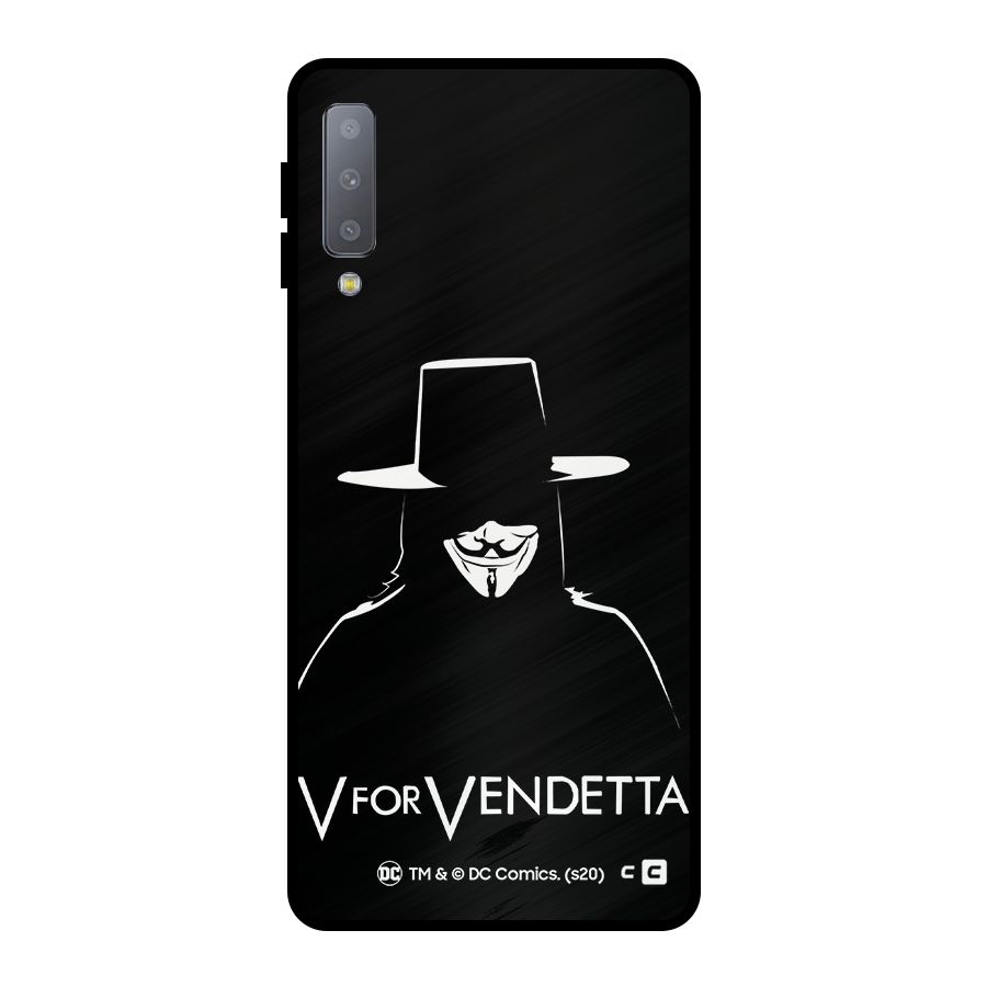 V for Vendetta Minimal Metal Back Case for Galaxy A7 (2018)