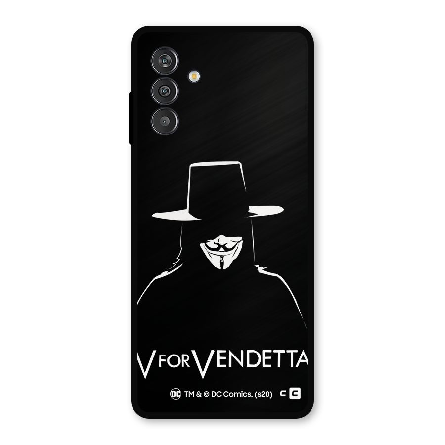 V for Vendetta Minimal Metal Back Case for Galaxy F13