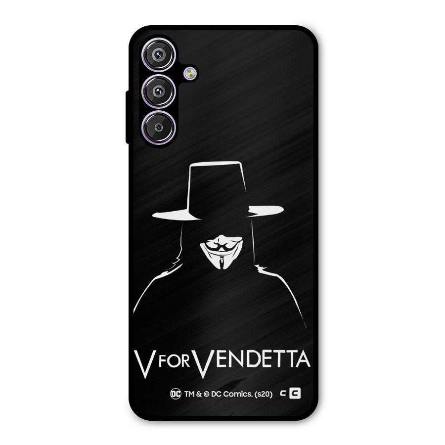V for Vendetta Minimal Metal Back Case for Galaxy F15