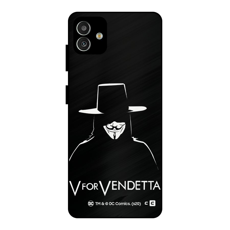 V for Vendetta Minimal Metal Back Case for Galaxy M13 5G