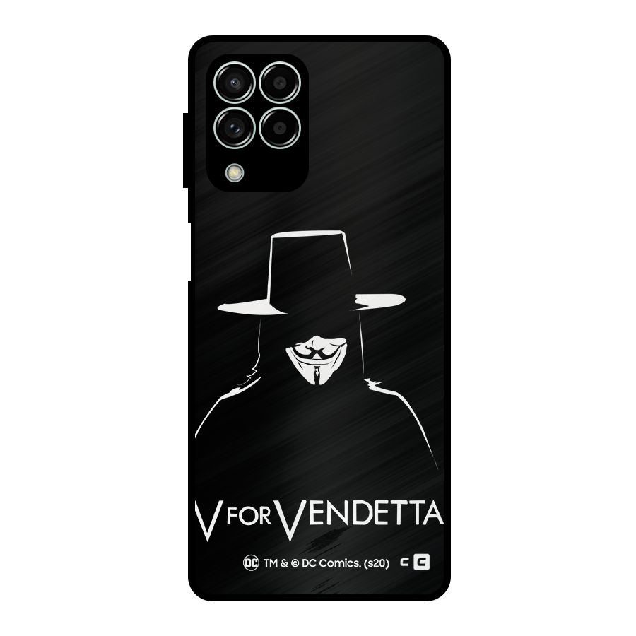 V for Vendetta Minimal Metal Back Case for Galaxy M33