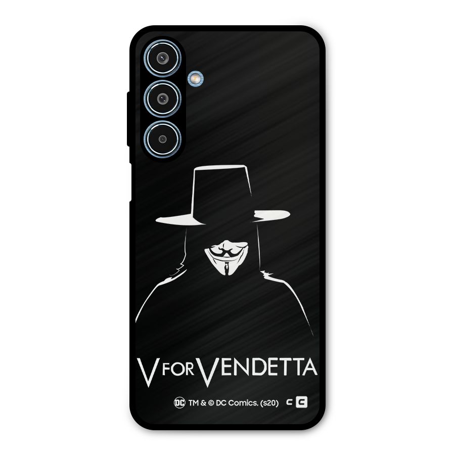 V for Vendetta Minimal Metal Back Case for Galaxy M35