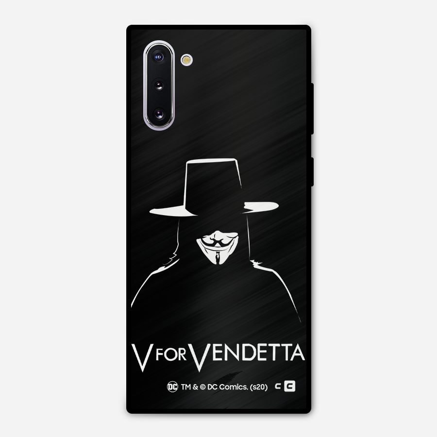 V for Vendetta Minimal Metal Back Case for Galaxy Note 10