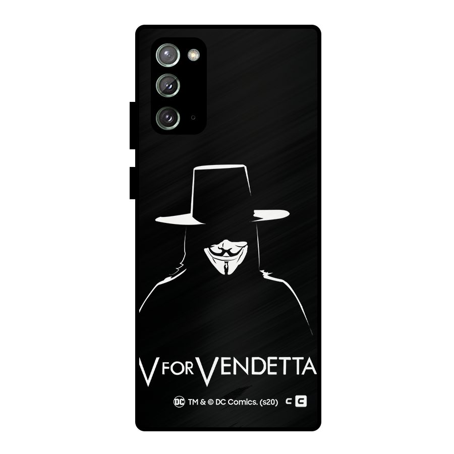 V for Vendetta Minimal Metal Back Case for Galaxy Note 20