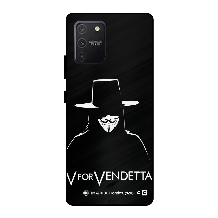 V for Vendetta Minimal Metal Back Case for Galaxy S10 Lite