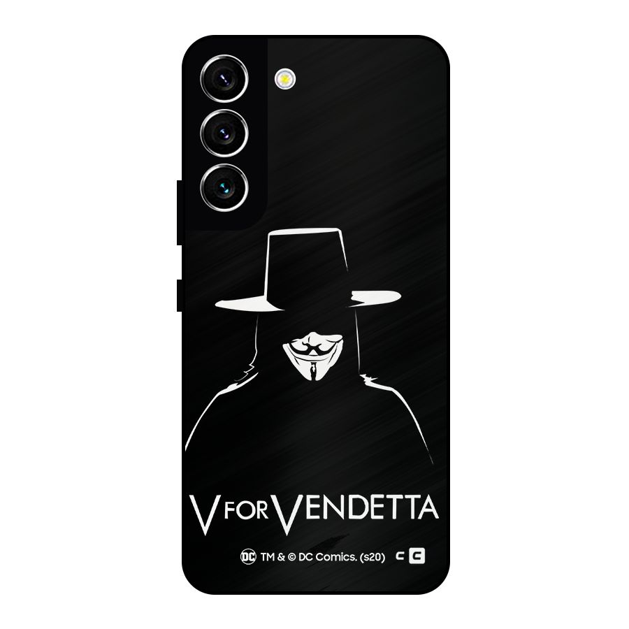 V for Vendetta Minimal Metal Back Case for Galaxy S22 5G