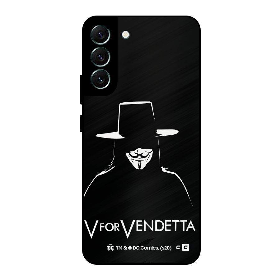 V for Vendetta Minimal Metal Back Case for Galaxy S22 Plus 5G