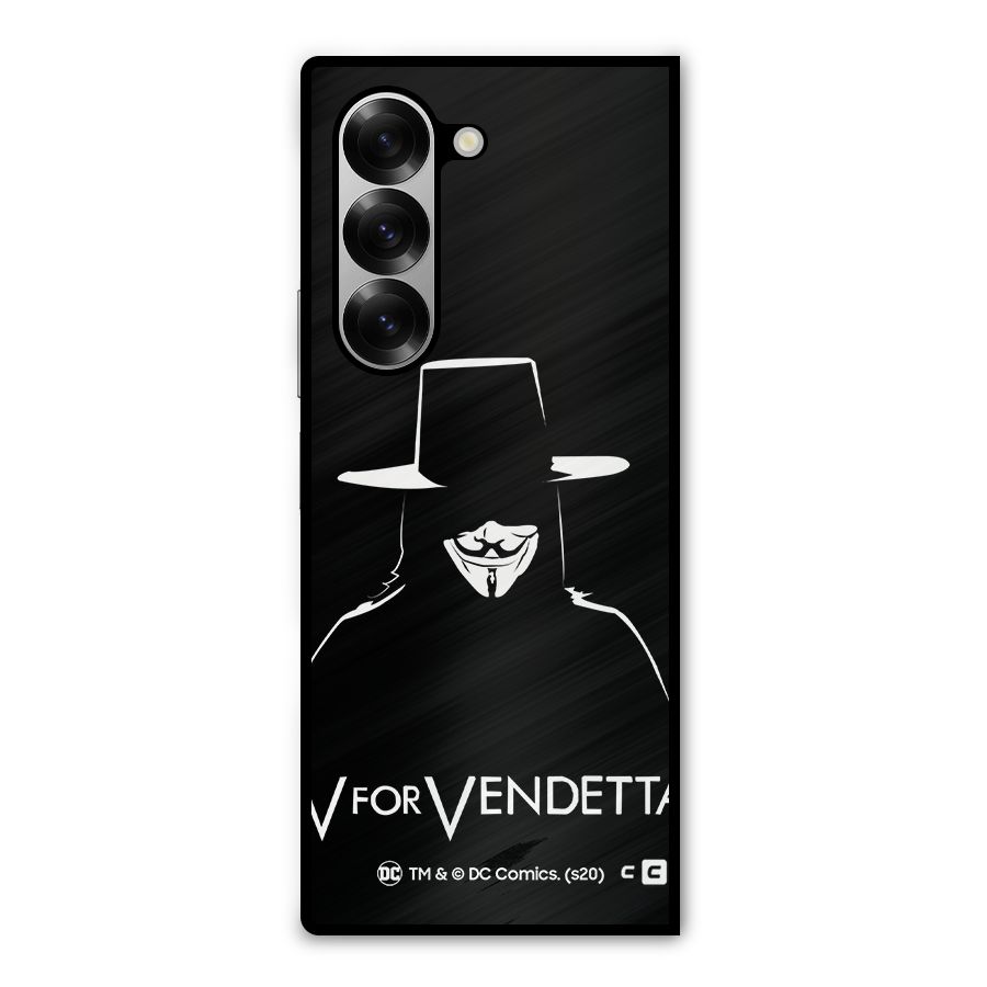 V for Vendetta Minimal Metal Back Case for Galaxy Z Fold6