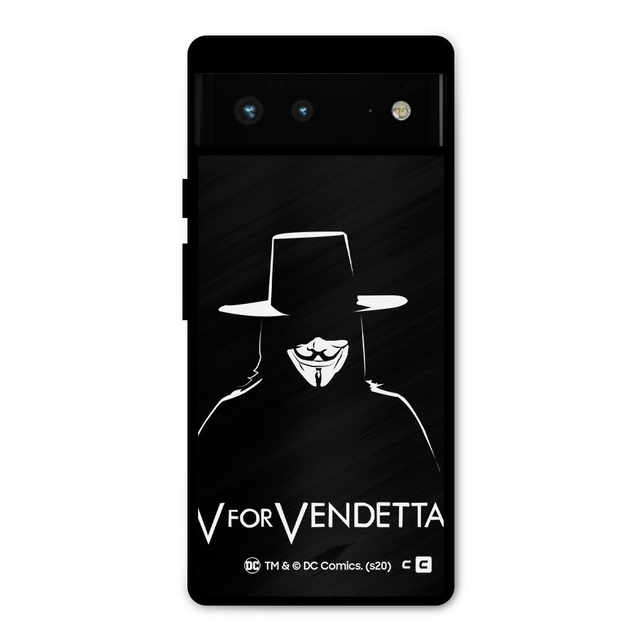 V for Vendetta Minimal Metal Back Case for Google Pixel 6