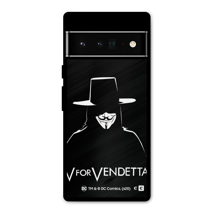 V for Vendetta Minimal Metal Back Case for Google Pixel 6 Pro