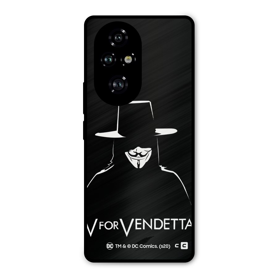 V for Vendetta Minimal Metal Back Case for Honor 200 Pro