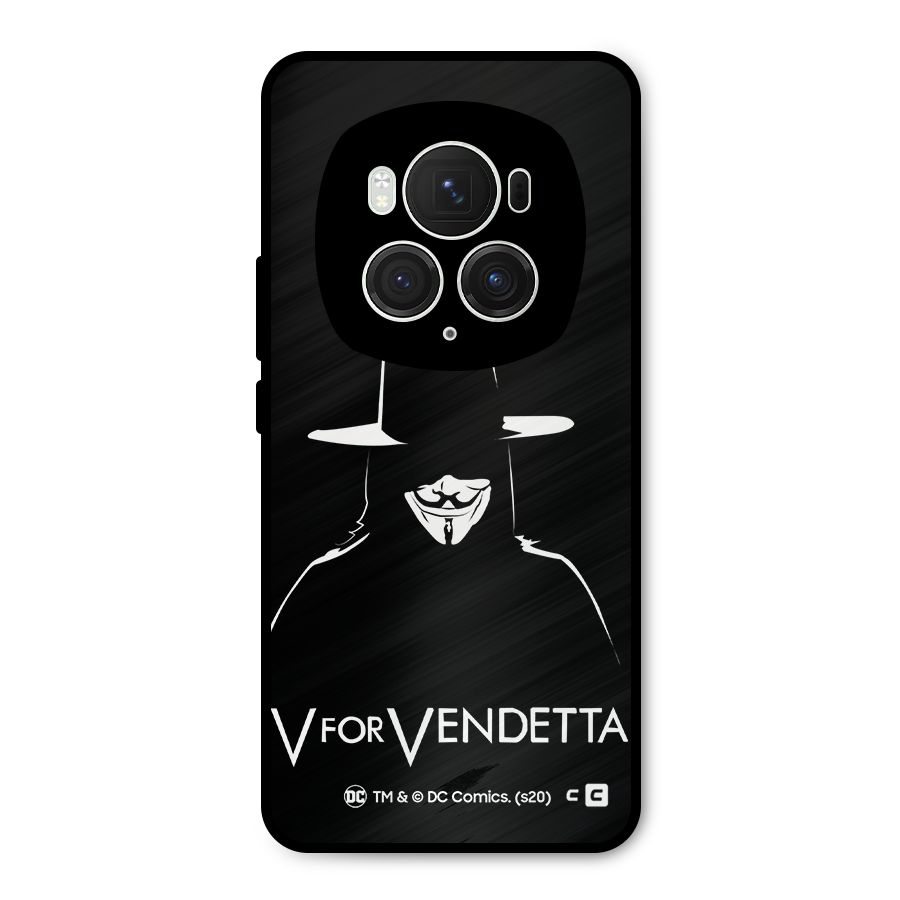 V for Vendetta Minimal Metal Back Case for Honor Magic6 Pro