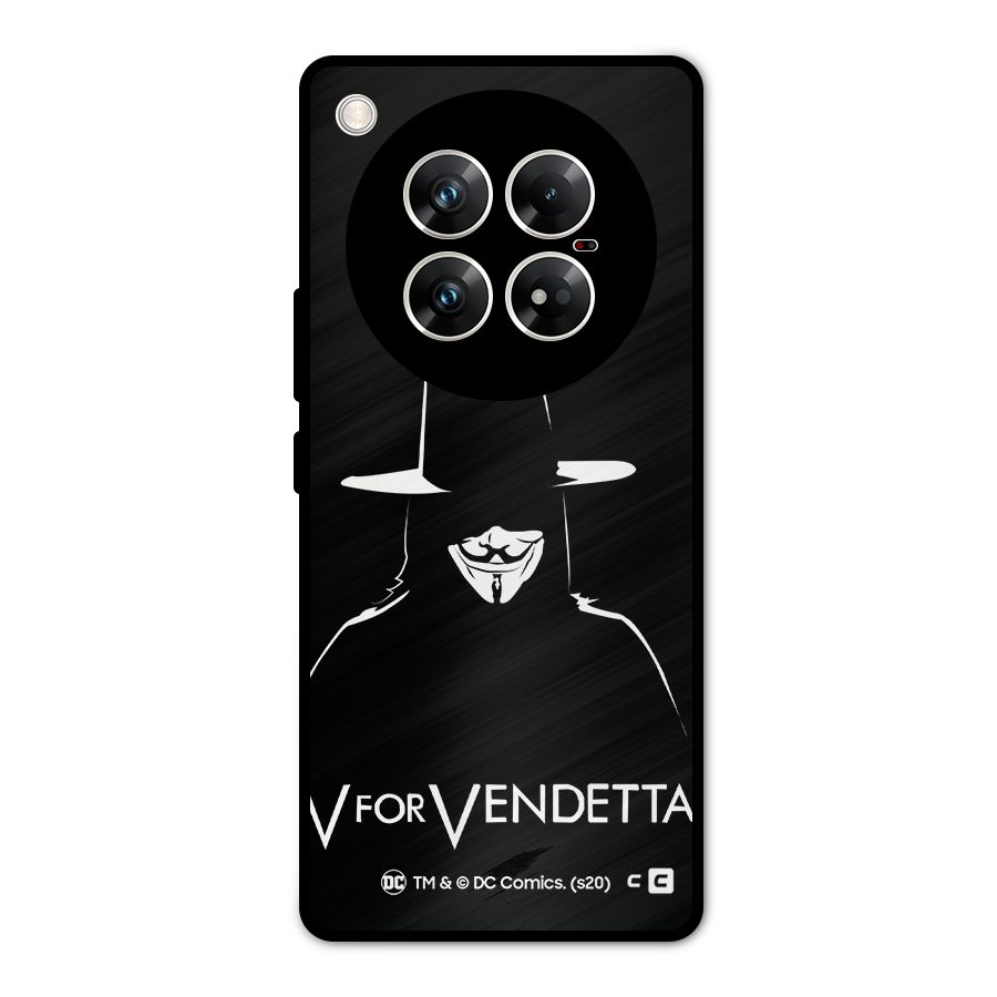 V for Vendetta Minimal Metal Back Case for Infinix Zero 40 5G