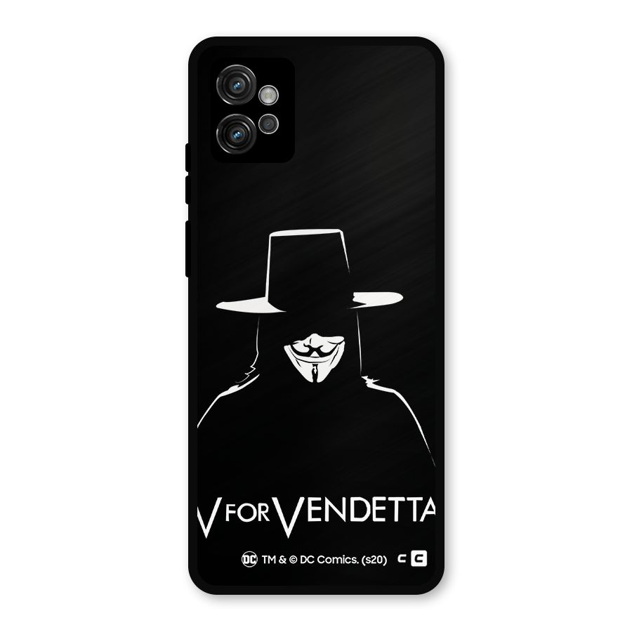 V for Vendetta Minimal Metal Back Case for Moto G32