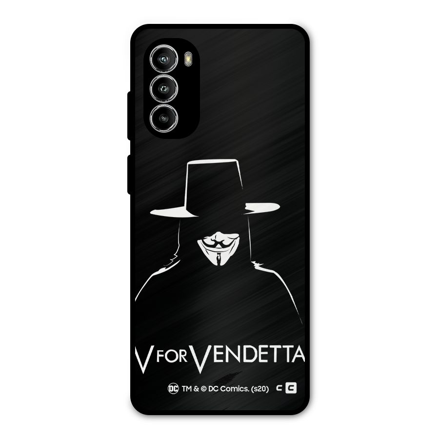 V for Vendetta Minimal Metal Back Case for Moto G52