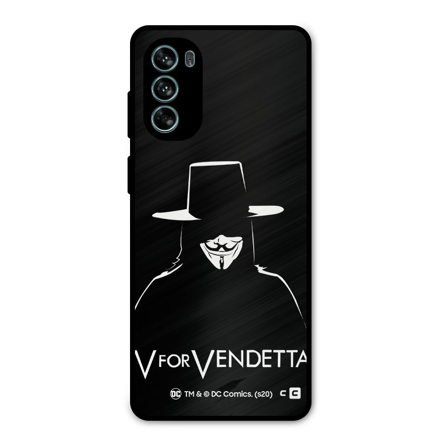 V for Vendetta Minimal Metal Back Case for Moto G62