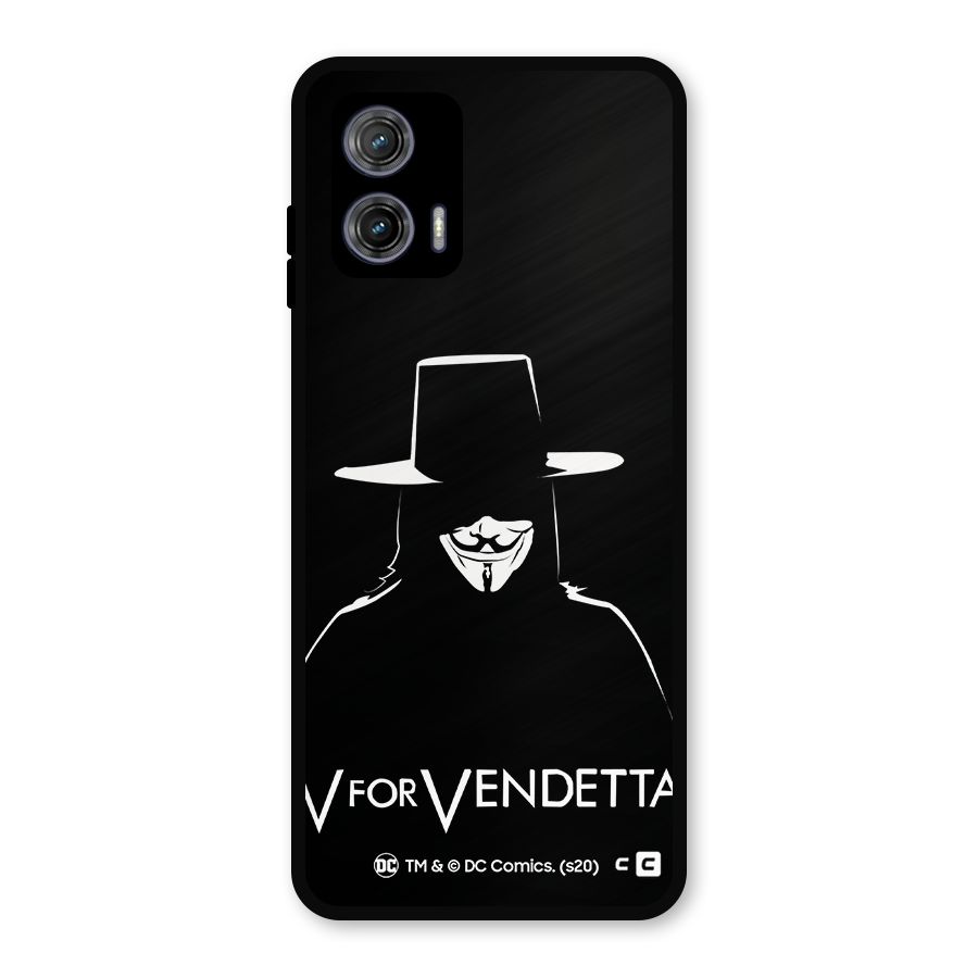 V for Vendetta Minimal Metal Back Case for Moto G73