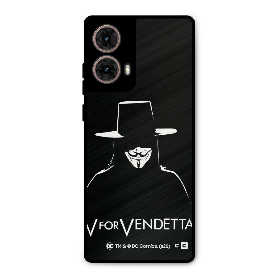 V for Vendetta Minimal Metal Back Case for Moto G85