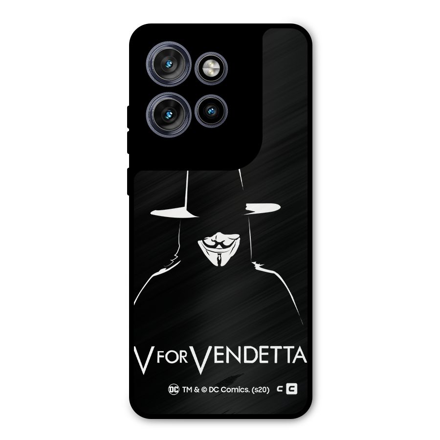 V for Vendetta Minimal Metal Back Case for Motorola Edge 50 Neo